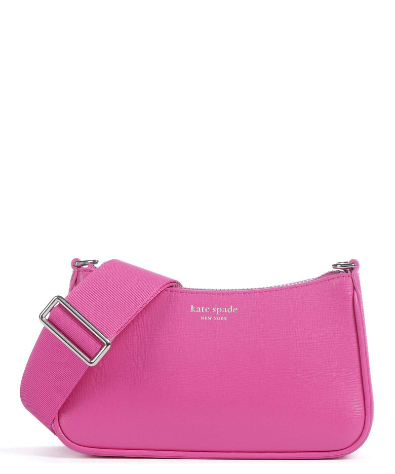 Kate Spade double up patent leather crossbody bag pink