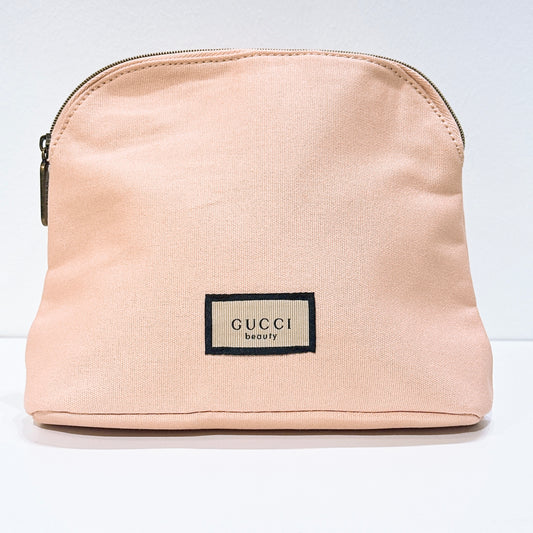 Gucci Beauty pink cosmetic bag