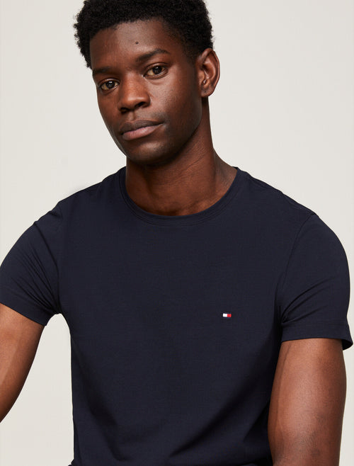 Tommy Hilfiger Cotton Short Sleeves Round Neck T-shirt Navy