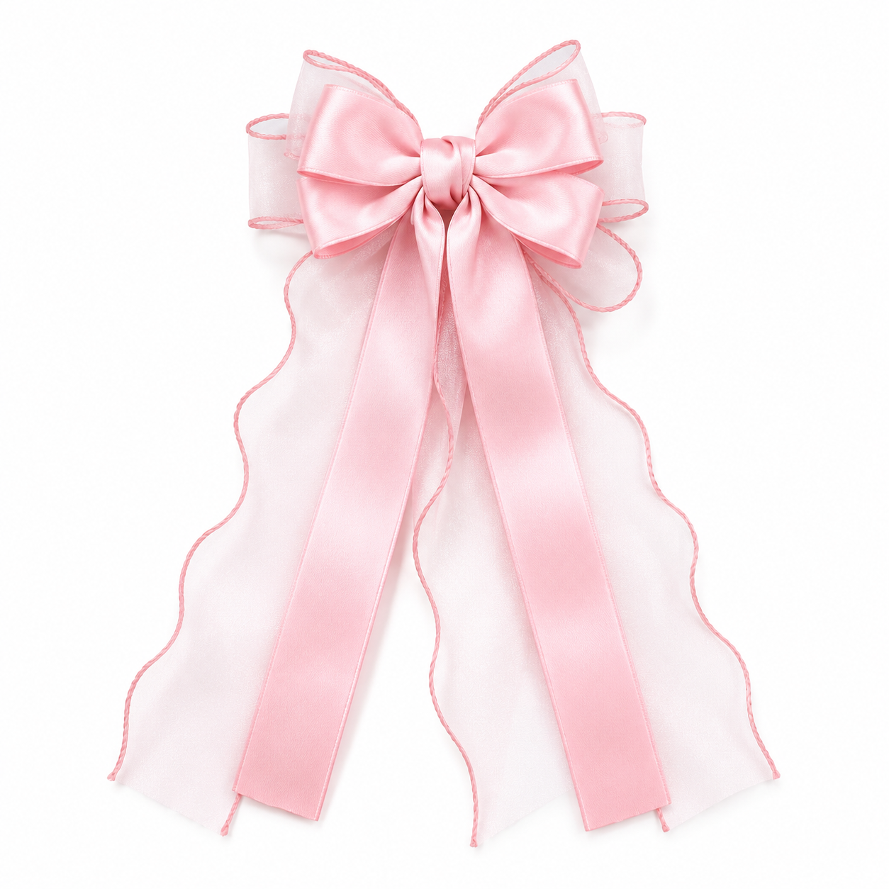 Princess Organza Ribbon Hair Bow