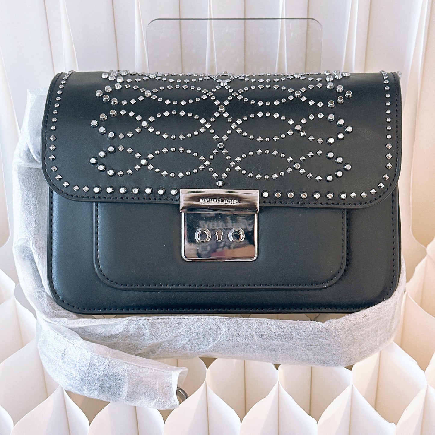 MICHAEL MICHAEL KORS
Sloan Editor Studded Leather Shoulder Bag