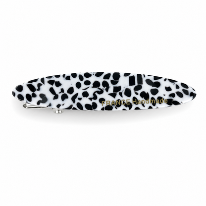 French Acetate Hollow Oval Hair Clips