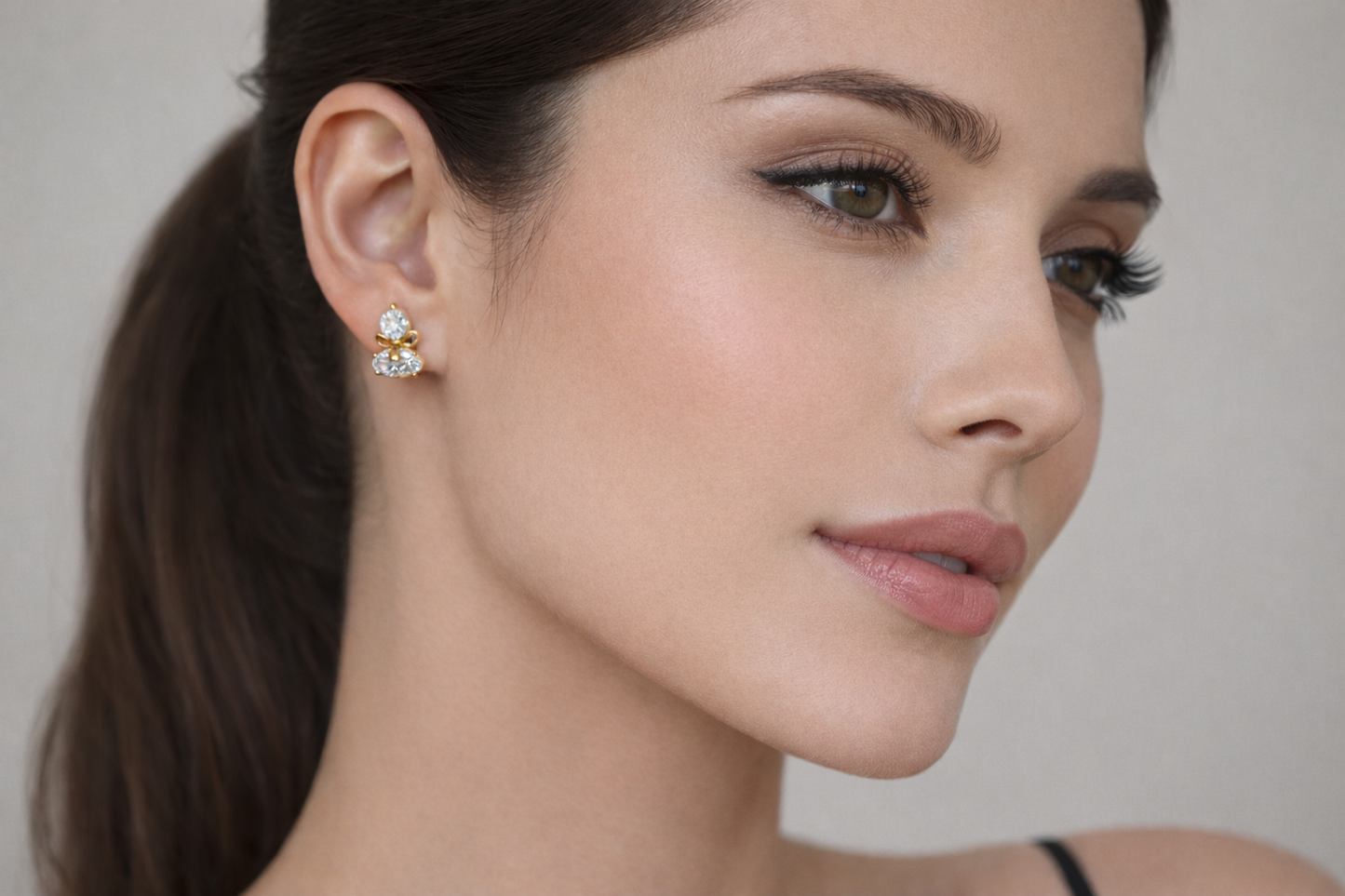 Diamond Bow Studs