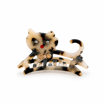 Cartoon cat and dog-shaped acetate hair claws