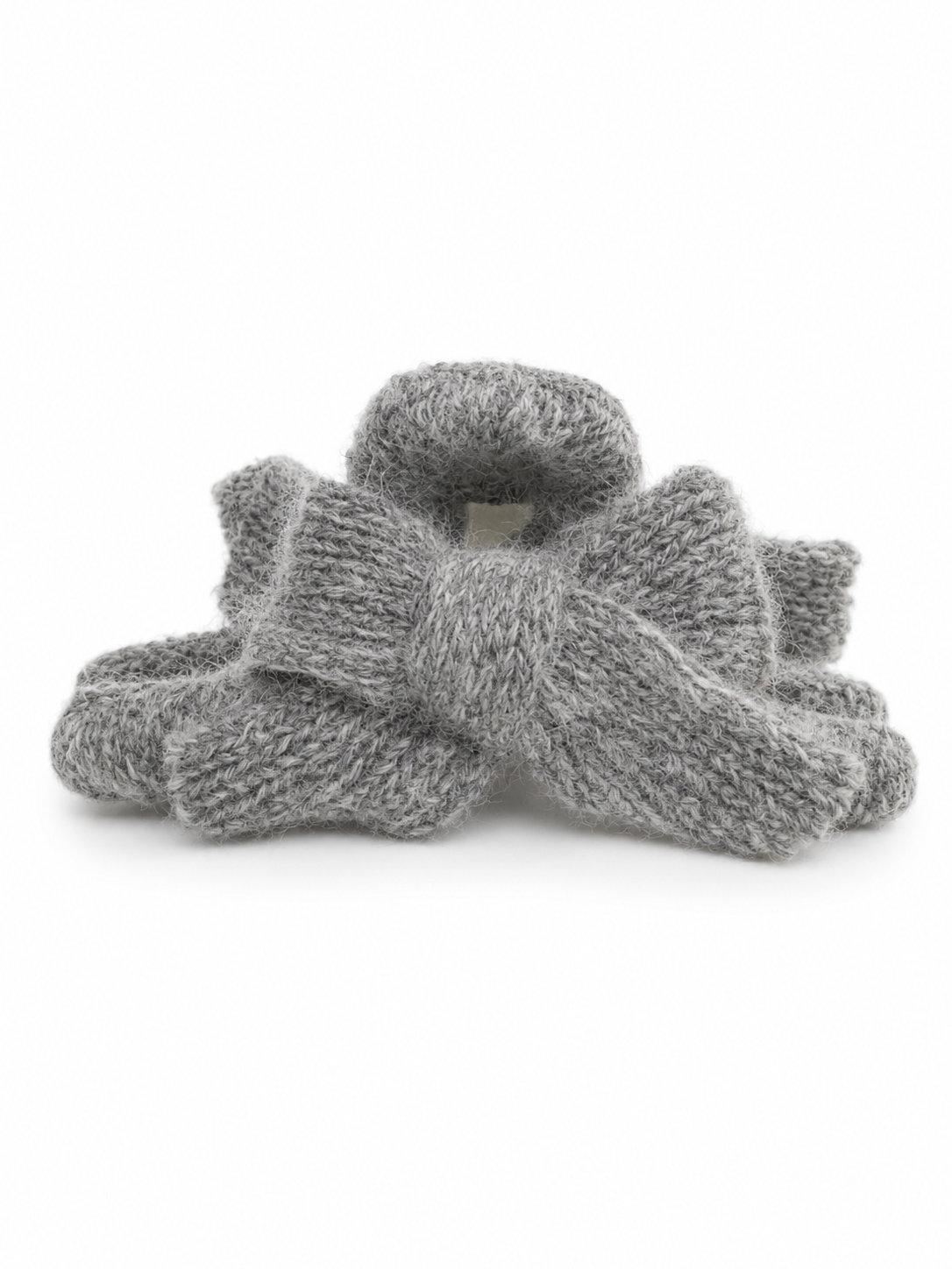Korean-style plush faux fur claw clip