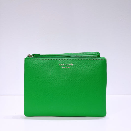 Kate Spade Fresh Green Large Pouch Wristlet