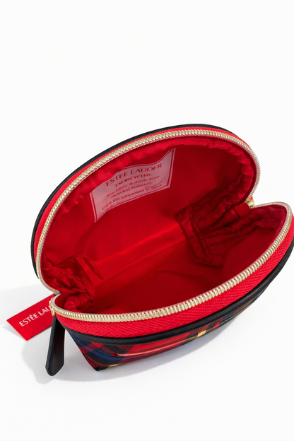 Estée Lauder Red check pattern Coin Purse