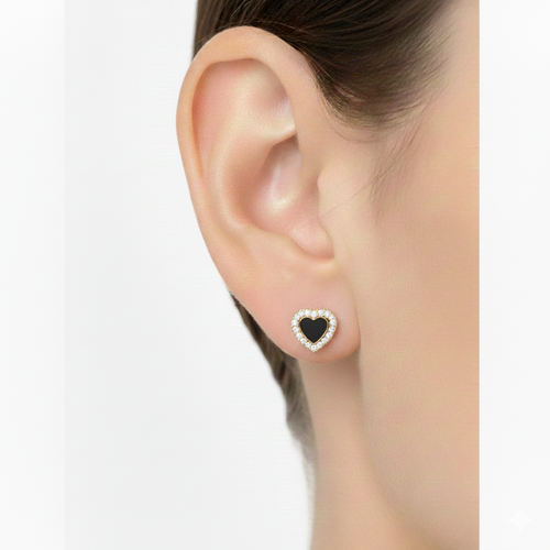 Mini Heart Stud Earrings