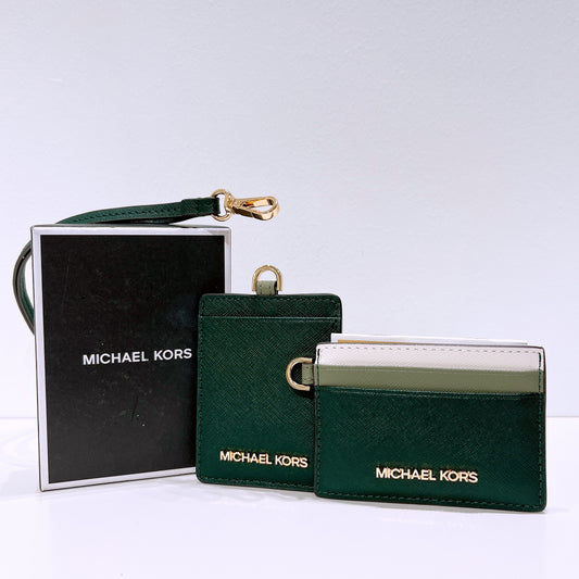 Michael Kors Jet Set Travel Lanyard with ID Case and Card Holder