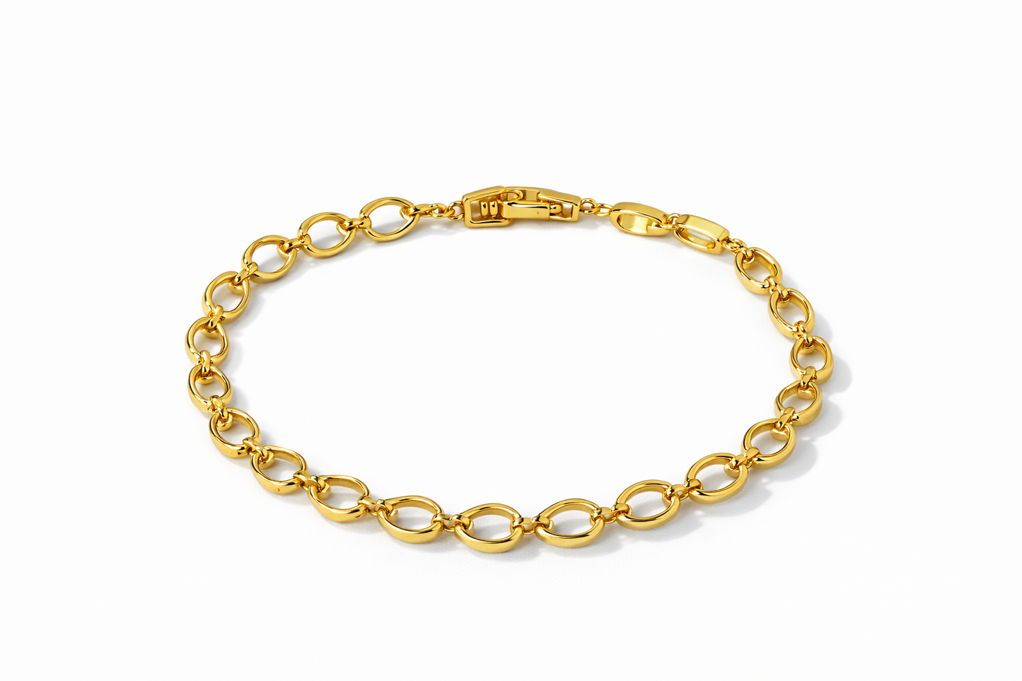Golden chain bracelet