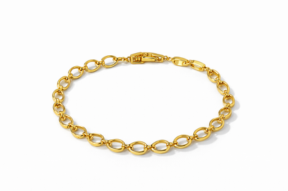 Golden chain bracelet