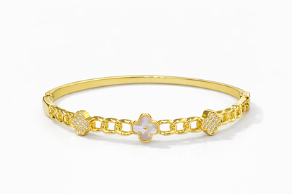 Gold Clover Bracelet