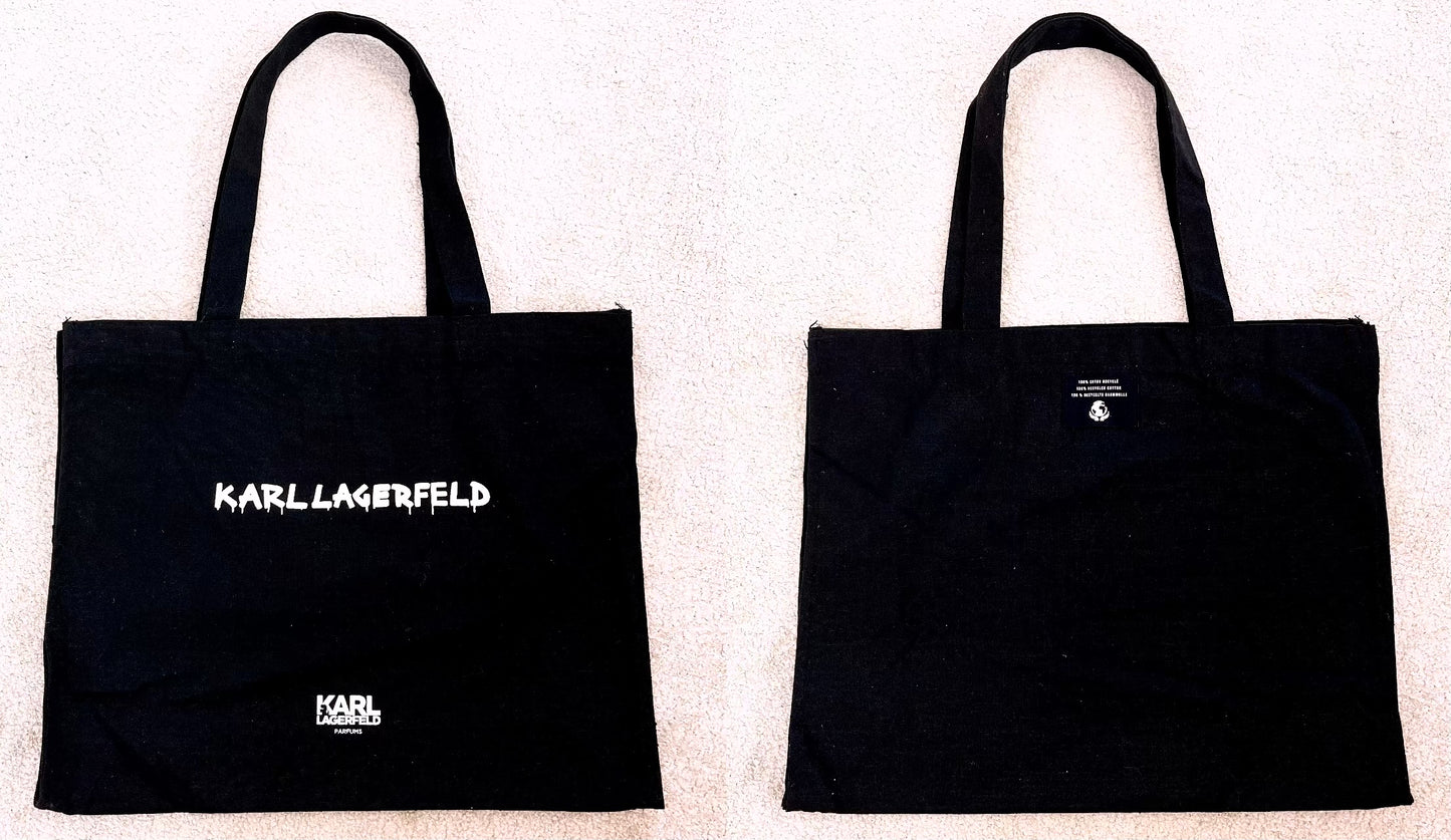 Karllagerfeld Parfums Black Canvas Tote