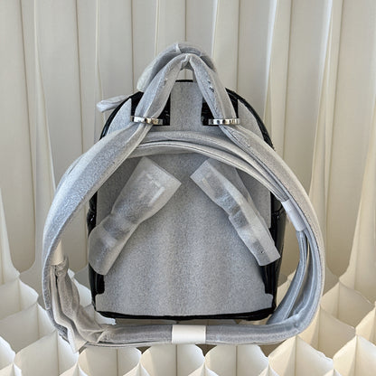 Michael Kors Mini Patent Leather Backpack Black