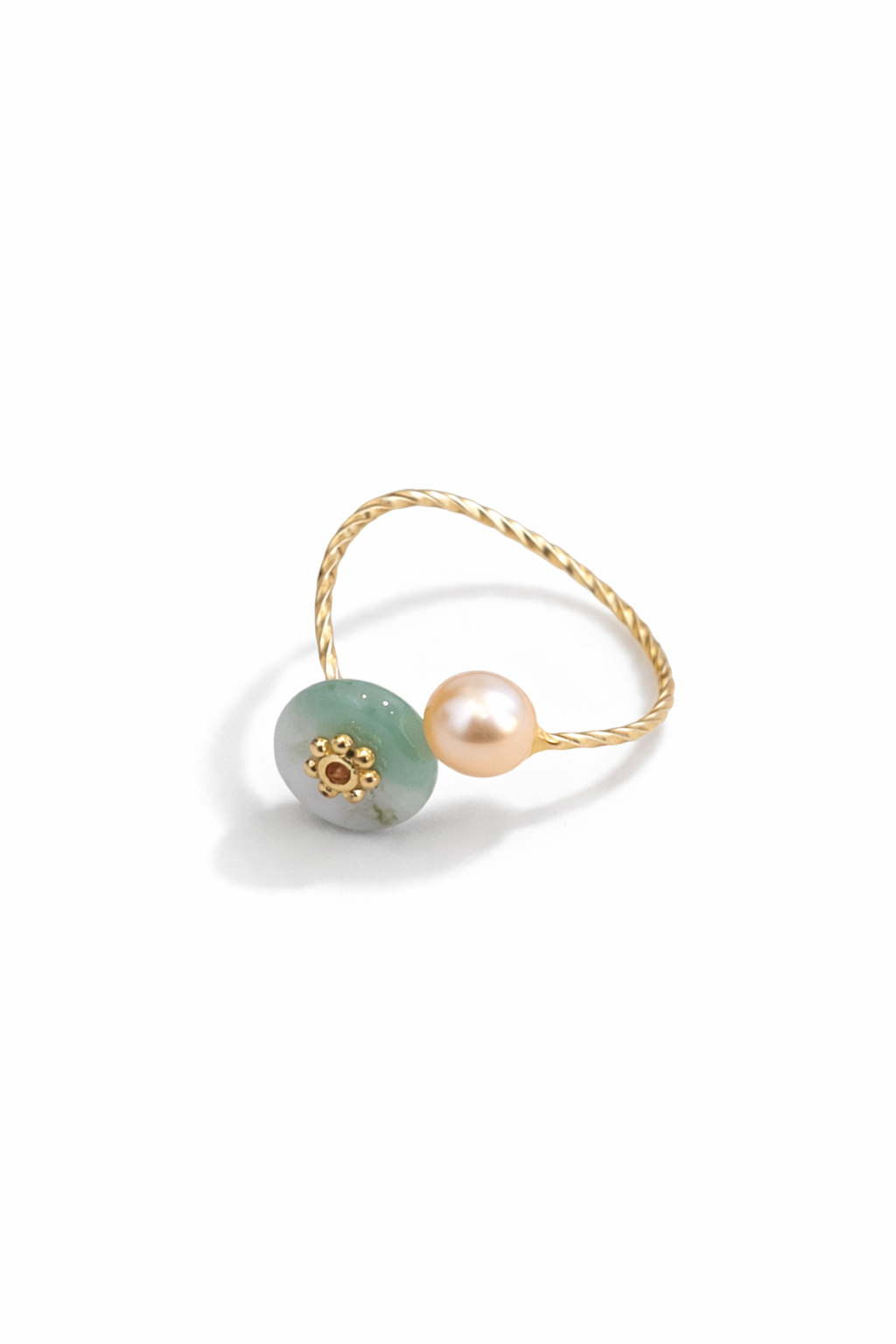 Twisted gold ring
