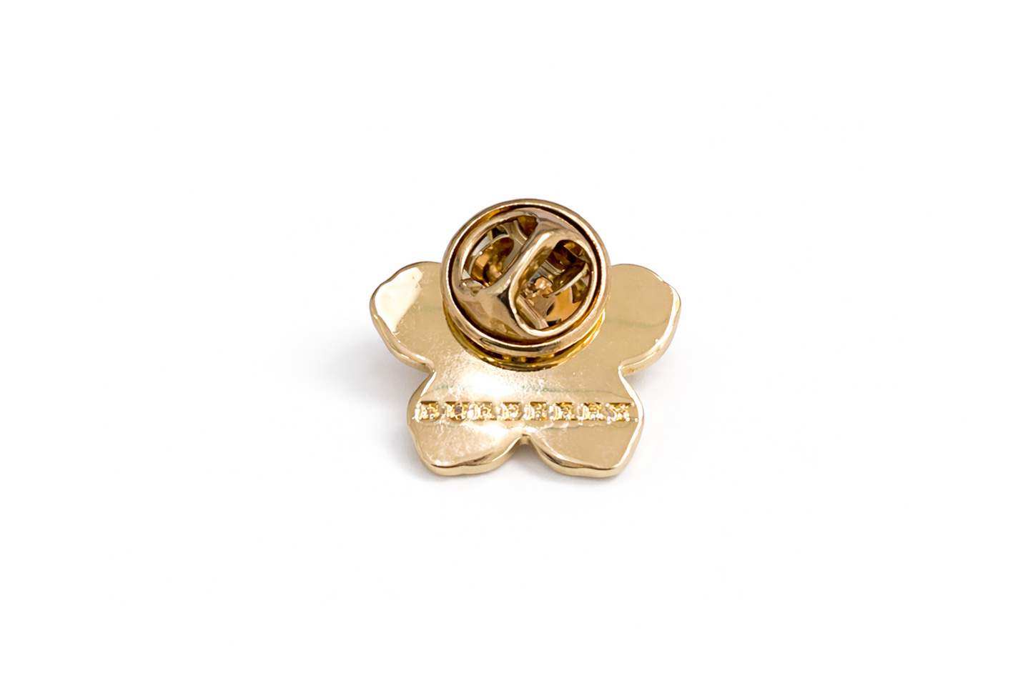 Burberry White enamel flower brooch