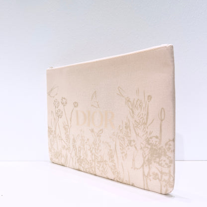 Dior Cream Spring Flower Clutch Limited Edition