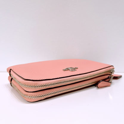 Coach Double Corner Zip Wristlet Wallet