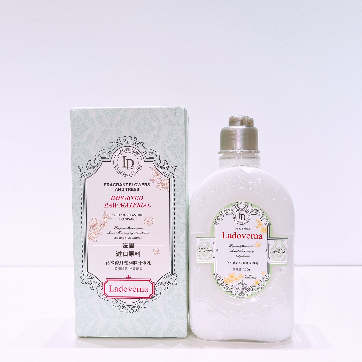 Ladoverna Fragrant Flowers Trees Laurel Moisturizing Body Lotion 250g