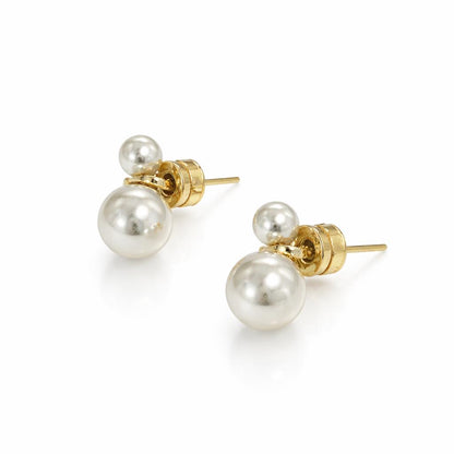 Double Pearl Studs
