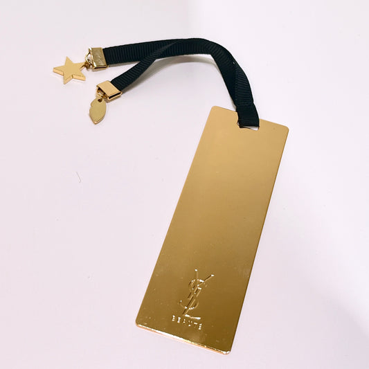 YSL Yves Saint Laurent Beaute Gold Lip Bookmark Novelty