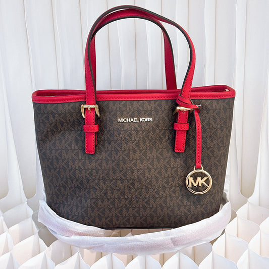 Michael Kors Jet Set Travel Women's
Tote - Brown/ Flame
