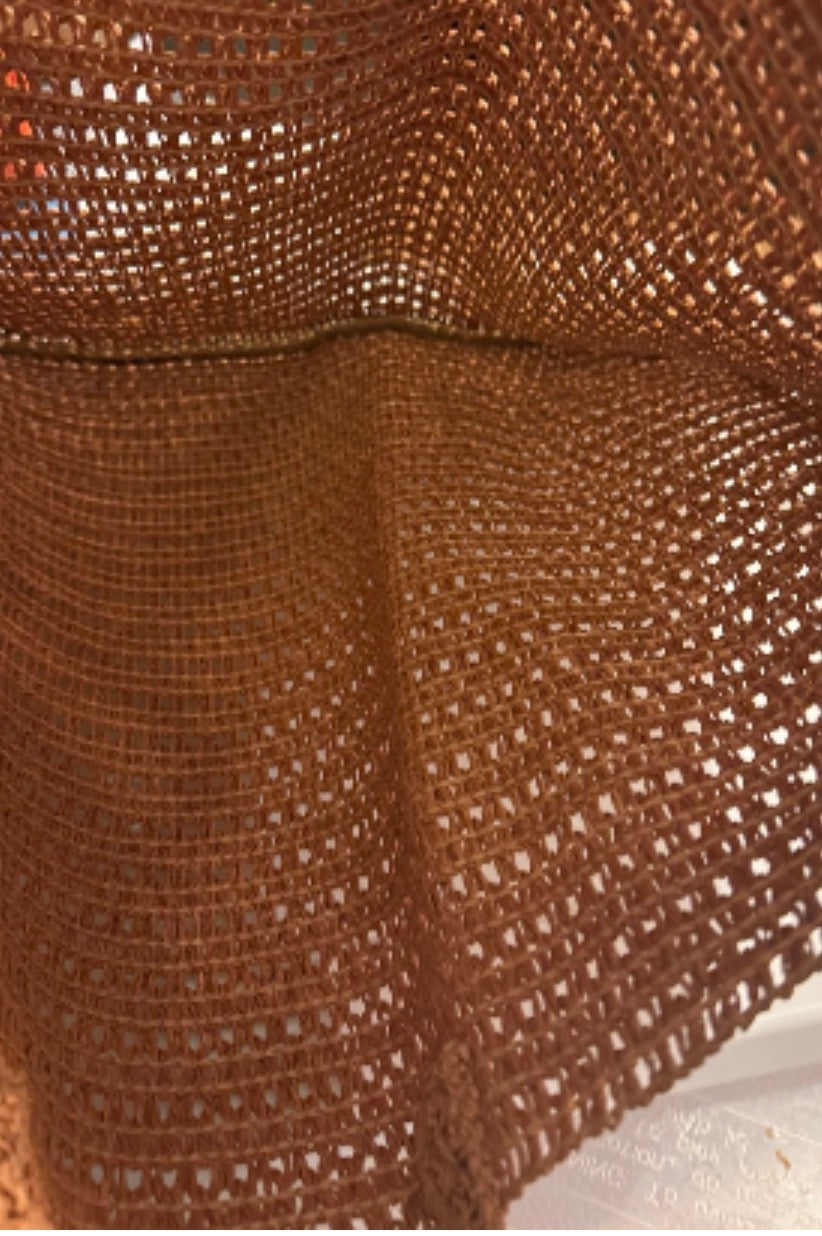 Burberry Goddess Weave Natural Paper Straw Tote