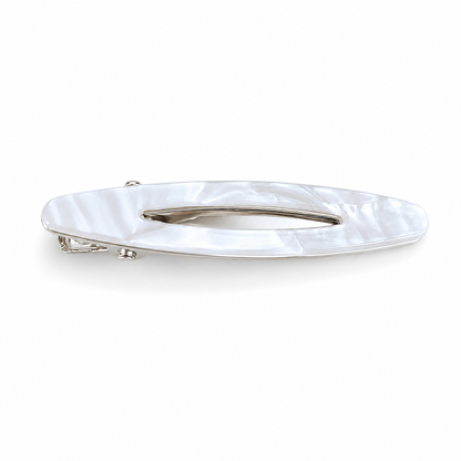 French Acetate Hollow Oval Hair Clips