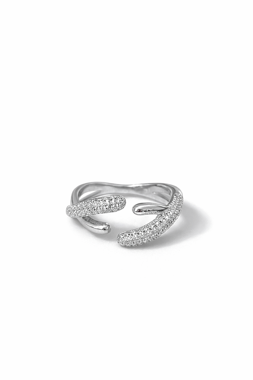 Diamond Open Cuff Ring