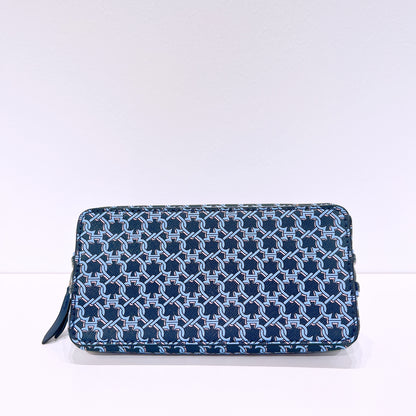 Kate Spade Make Up Cosmetic Bag Spade Link Pouch Travel Navy
