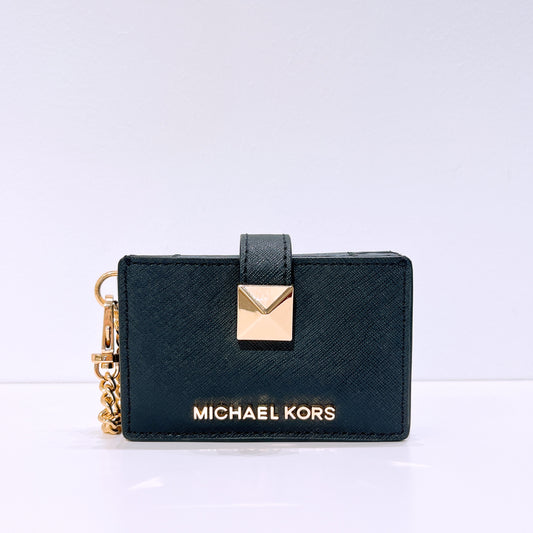 Michael Kors KARLA Accordion Card Case Black