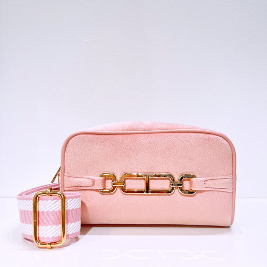 Tom Ford Dusty Pink Cosmetic Bag Velvet With Strap