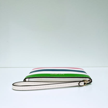 Kate Spade Multi Jubilee Stripe Zip Top Pouch