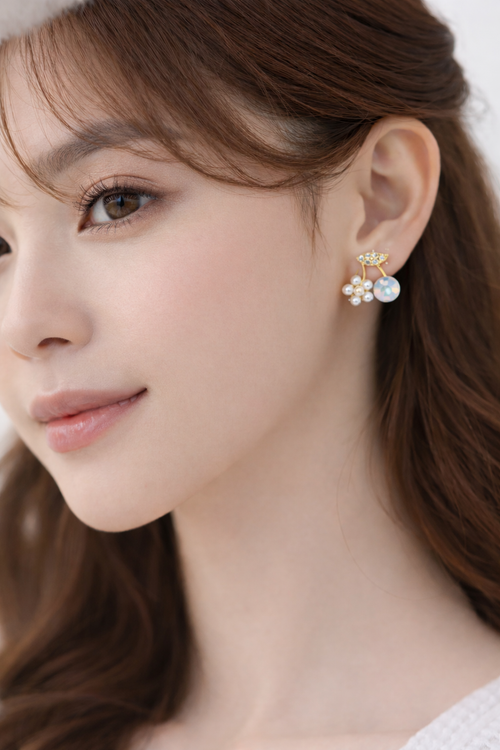 Cherry-shaped earrings