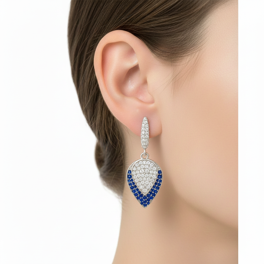 Geometric teardrop earrings