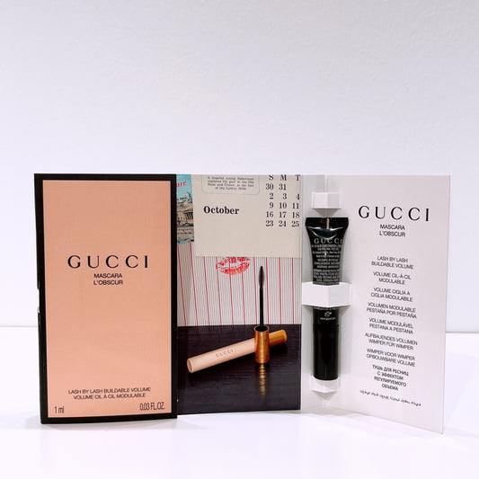 Gucci Mascara L’Obscur Lash By Lash Buildable Volume EVE BLACK Sample Mini 1ml