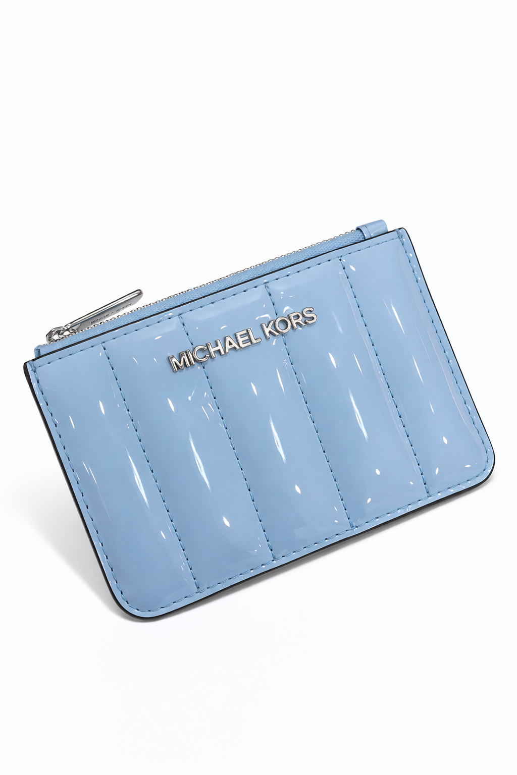 Michael Kors Coin Purses Women Patent Leather Heavenly/Soft Sky