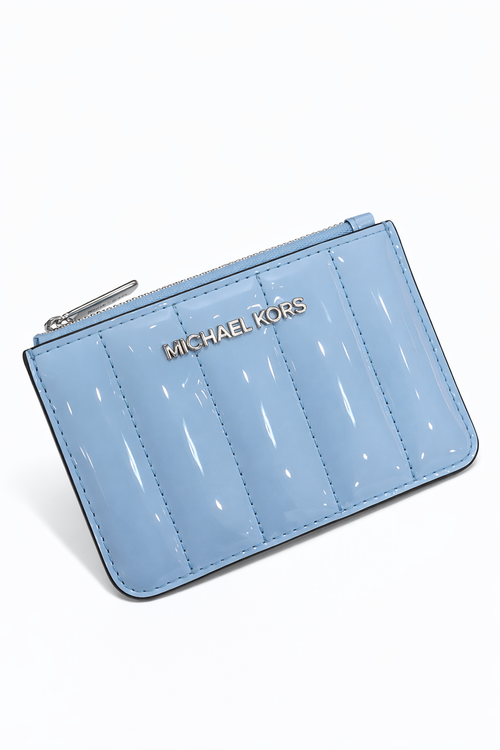 Michael Kors Coin Purses Women Patent Leather Heavenly/Soft Sky