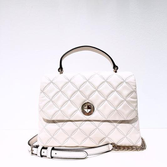 Kate Spade Natalia Smooth Quilted Leather Top Handle Satchel