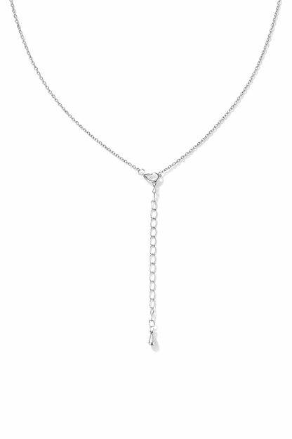 Four-leaf clover pearl tassel necklace