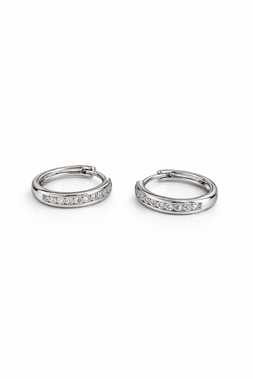 diamond hoop earrings