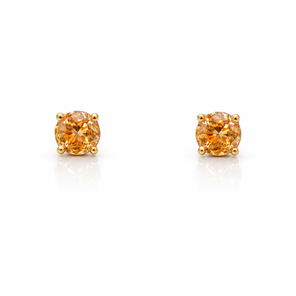 Round stud earrings
