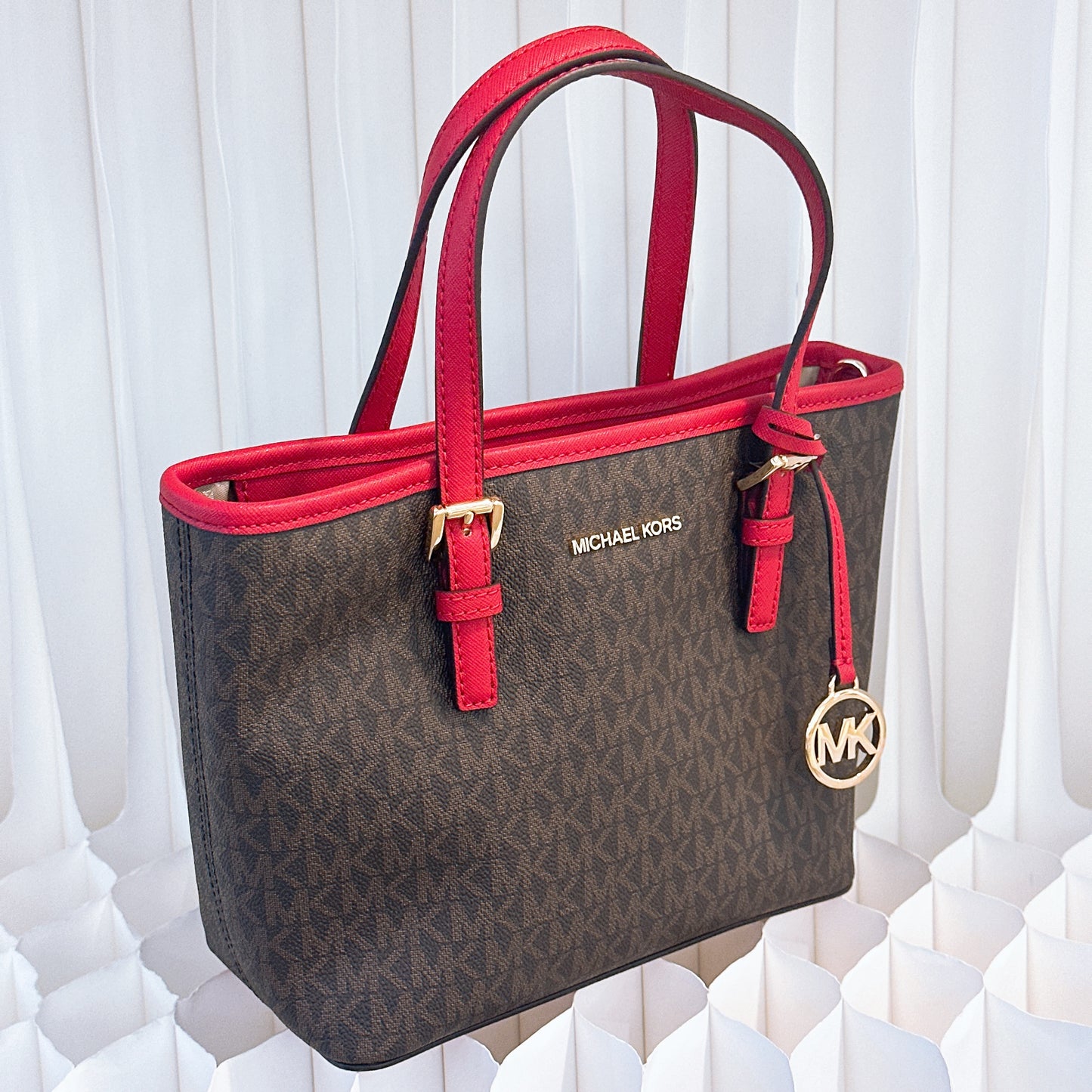 Michael Kors Jet Set Travel Women's
Tote - Brown/ Flame