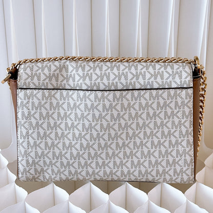 Michael Kors Vanilla kinsley crossbody NWT