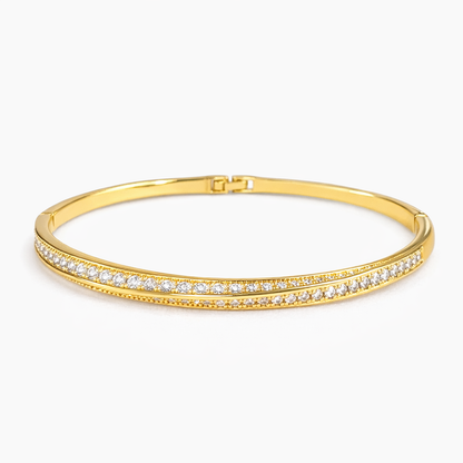 Gold Hinged bracelet