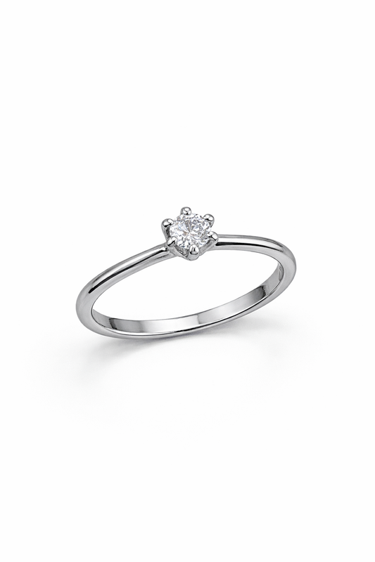 Solitaire diamond ring