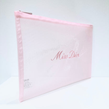 Dior beauty mesh pink pouch gift