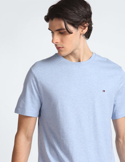 Tommy Hilfiger Cotton Short Sleeves Round Neck T-shirt Blue