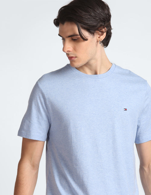 Tommy Hilfiger Cotton Short Sleeves Round Neck T-shirt Blue