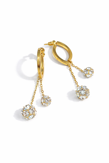 Gold ring earrings